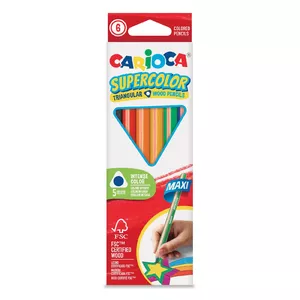 Colored pencils Carioca Supercolor Maxi — 6 colors, jumbo size