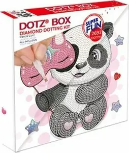 Diamond Dotz Diamond Dotz Panda Corn Dotz Box — набор для алмазной вышивки, готовые смоляные кристаллы