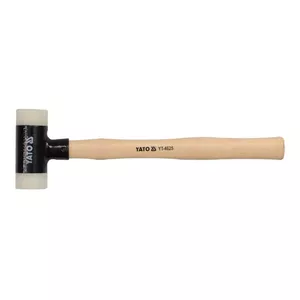 Recoilless hammer YATO YT-4624, polyurethane head 265 g, wooden handle 31.8 cm