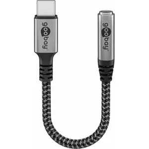 GOOBAY USB-C to 3.5 mm AUX adapter cable, 0.15 m length