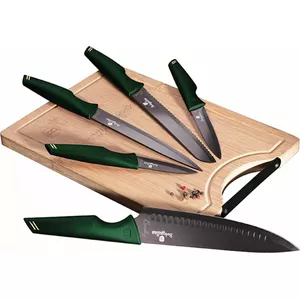Kitchen Knife Set with Cutting Board Berlinger Haus BH-2706 — 5-piece knife set with board