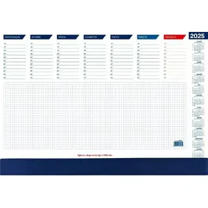 Wall calendar WOKÓŁ NAS 2025 — desk-style small biuwar with hanging strip, model 622842