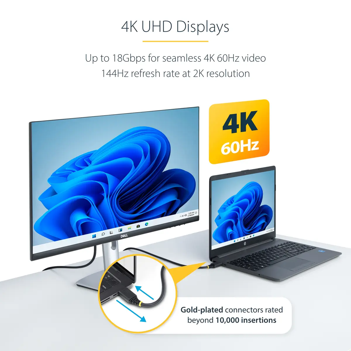 HDMI кабель StarTech HDMI2-CABLE-4K60-2M 2м Photo 8