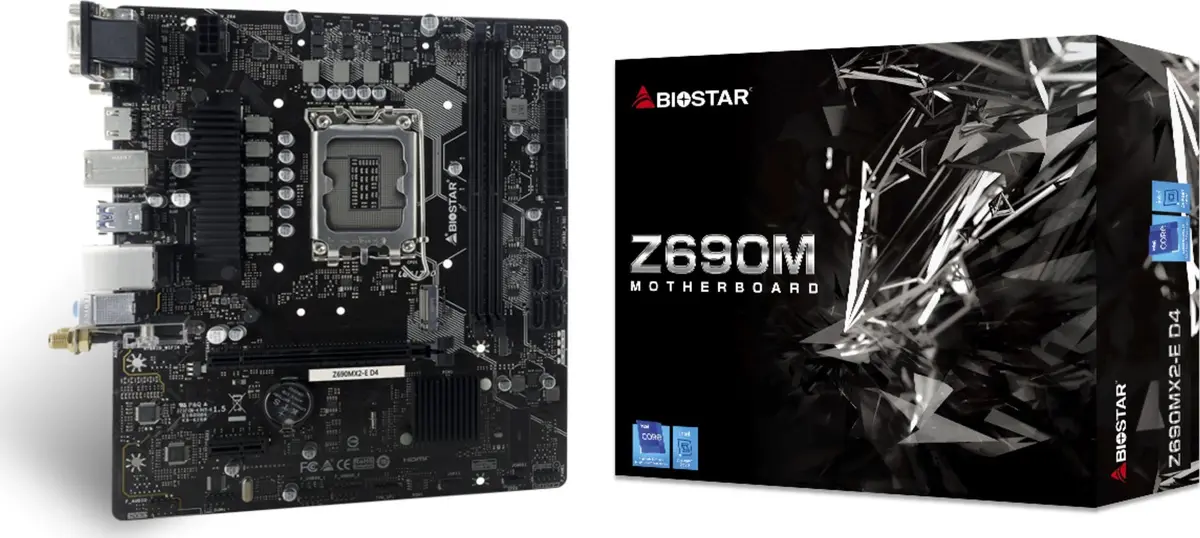 Mātesplate BIOSTAR Z690MX2-E D4 micro ATX