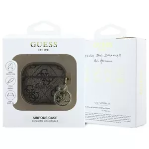 GUESS 4G Charm Collection Protective Case for AirPods, Brown
