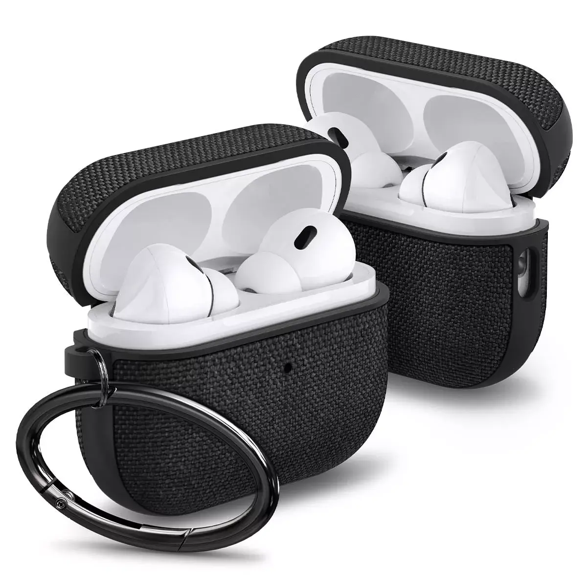 Чехол Spigen Urban Fit — ткань и PC, чёрный Photo 3