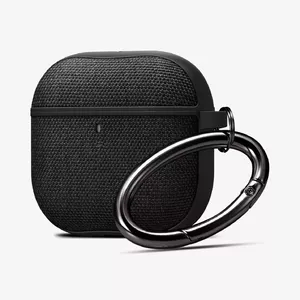 Aizsargvāks Spigen Urban Fit priekš Apple AirPods 4 — mikrošķiedra un polikarbonāts, melns
