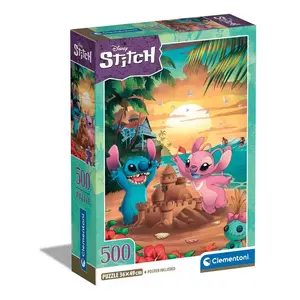 Puzzle jigsaw, PEDEA Clementoni 35547 — 500 pieces, Cartoons (Stitch), 490×360 mm