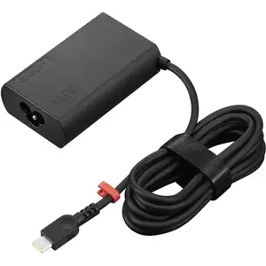 AC adapter Lenovo 65W Slim GaN USB-C charger for laptops and devices, model 4X21R04793