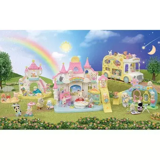 Epoch Sylvanian Families Nursery Friends Sleepover Party Trio Photo 8