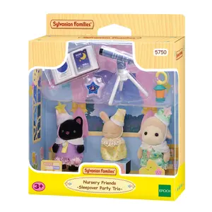 Rotaļu figūras Epoch Sylvanian Families Nursery Friends Sleepover Party Trio, PVC, daudzkrāsains, no 3 gadiem