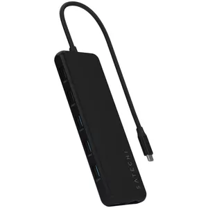 Daudzportu USB-C adapteris Satechi ST-P3D13K 13‑1 ar atbalstu trīs displejiem