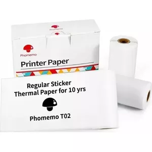 Термолента с клеевым слоем 50 мм для принтеров Phomemo (совместима с T02, M02 PRO, M02X, Q12) SB8255