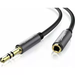 Audio kabelis UGREEN UGR551BLK 3,5 mm — 3,5 mm, 5 m, melns