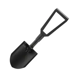 Salokāma lāpsta M-TAC 60001001, oglekļa tērauda ierocis 220 mm, garums 590 mm, svars 990 g, olīvu zaļš vāciņš