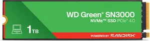 Western Digital SN3000 1 TB M.2 NVMe SSD, PCIe 4.0, 5000 MB/s Read, 4200 MB/s Write