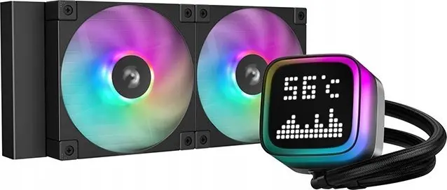 Visātrisinājuma šķidruma dzesētājs DeepCool R-LP240-BKMSNC-G-1, 240