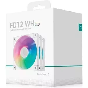 DeepCool VENTILADOR 120X120 FD12 ARGB PACK 3 WHITE (R-FD12-WHAPN3-G)