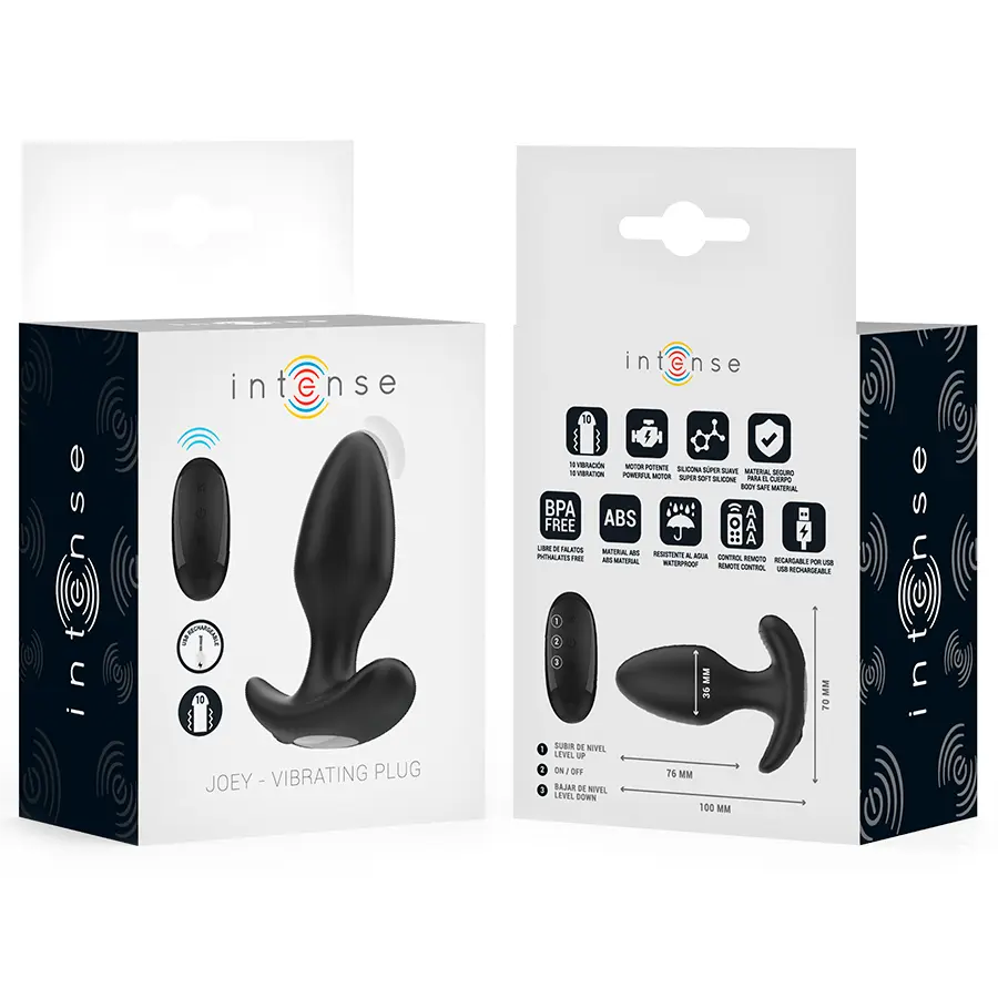 INTENSE JOEY Vibrating Anal Plug with Remote Control Photo 4