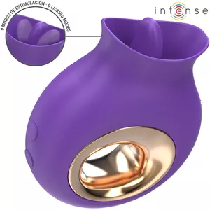 INTENSE Tuli Clitoral Stimulator with 9 Vibration and 9 Oscillation Modes, Purple