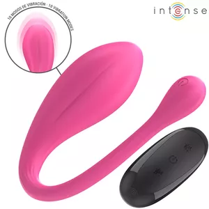 INTENSE Janice U vibrators dubultai stimulācijai ar tālvadības pulti, 10 vibrācijas režīmi, silikons