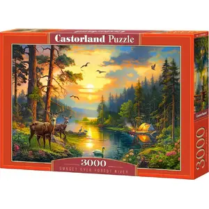 Пазл Castorland 3000 элементов — Закат над лесной рекой (CASTOR) от Castorland