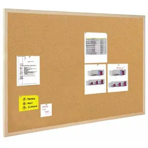 Cork Notice Board Bi-Office 100 x 60 cm Wooden Frame