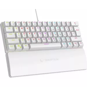 Mechanical keyboard RAMPAGE PLOWERK60 Blue Switch White — 60% layout, Blue switches