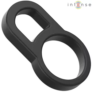 Интимное двойное кольцо для пениса Intense из силикона — модель D-241977, чёрный