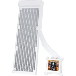 AIO liquid CPU cooler Lian Li HSLCD36NW 360mm fanless radiator, ARGB, white