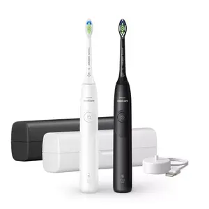 Sonic toothbrush Philips Series 5300 HX7109/01 rechargeable 2 handles, 2 brush heads, 62,000 movements/min, 2 speeds, travel pouch