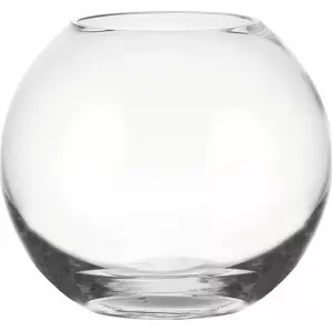 Vāze LEONARDO L-019007 apaļa stikla caurspīdīga, H130×W150×D150 mm