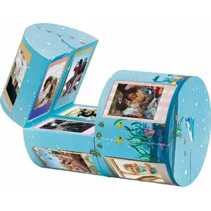 Photo frame LoveInstant CUBE foldable for 24 photos, compatible with Fuji INSTAX Mini series