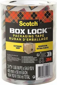 Līmlenta Q-Connect Scotch 3950-RD — caurspīdīga, 48 mm × 50 m, piemērota telpām un ārtelpām
