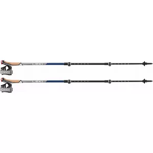 Nordic walking poles Leki Traveller Carbon blue — Leki LE KIJ NW Traveller Carbon blue, carbon shaft, adjustable length