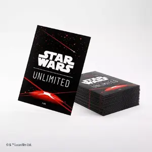 Deck sleeve Gamegenic Asmodee Star Wars: Unlimited Art Sleeves — Space Red, pack of 61