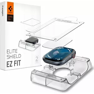 Защитная плёнка Spigen EliteShield EZ Fit для умных часов, прозрачная, 2 шт., с набором для установки