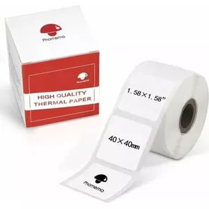 Uzlīmes Phomemo pašlīmējošas papīra 40×40 mm – 180 gab. priekš M110 M120 M200 M220 M221