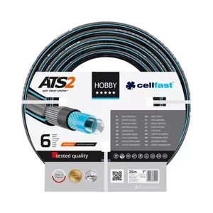 Садовый шланг CELLFAST HOBBY ATS2 25 м Надземный Черный