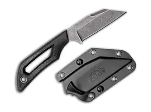 Outdoor Edge Pivot Wharncliffe folding pocket knife with black handle and smooth blade