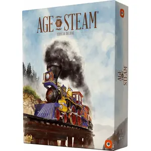 Board game Portal Games Age of Steam: Deluxe Edition – strategy rail-building game, multiplayer