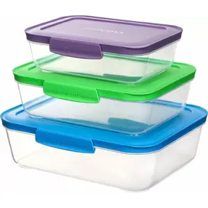 Food containers sistema Nest it 3 Pack TRI (model 59153) — 3-piece stackable set for meal storage