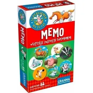 Board game Granna Memo — All the animals of the GRANNA Superfarmer, card-matching memory game