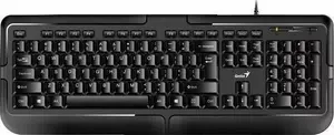 Wired USB Keyboard and Mouse Set Genius KB-118, US layout, classic waterproof design, black