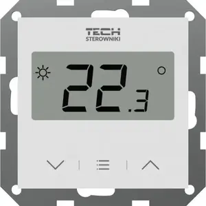 Room thermostat TECH F-2z v1 two-state for frame systems, white