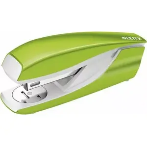Настольный степлер LEITZ NeXXt 5502 — вместимость 30 листов, зелёно-серебристый, для скоб P3 24/6 и 26/6