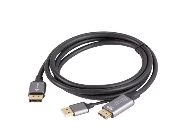 Video kabeļa adapters Lanberg CA-HDDP-20CU-0018-BK Photo 2