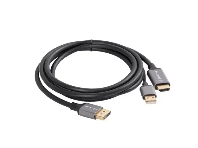 Video kabeļa adapters Lanberg CA-HDDP-20CU-0018-BK Photo 4