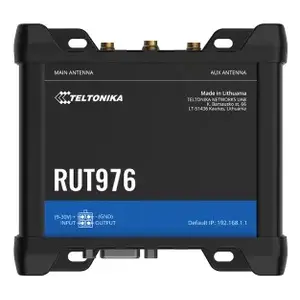 Cellular network router Teltonika RUT976 Black Gigabit Ethernet 4G 5G