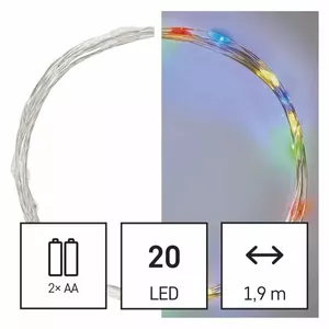 String Lights EMOS D3AM04 20 LED battery-operated, indoor IP20